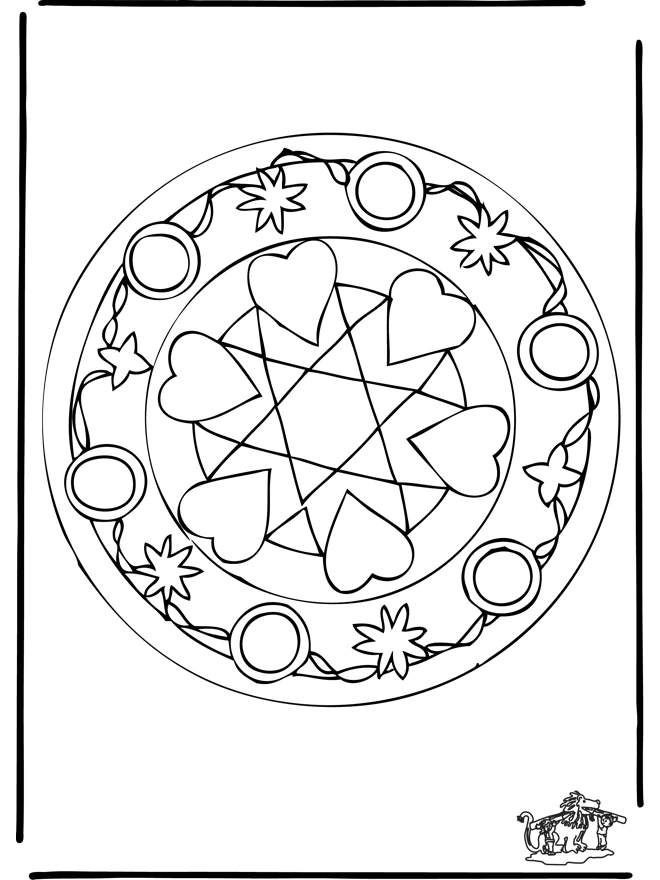 Mandalas Cœur 37